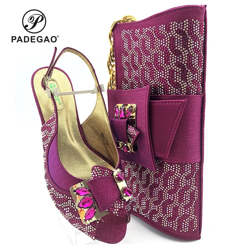 Модные новые поступления Лидер продаж Итальянские женские туфли фиолетового