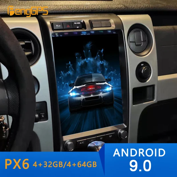 Автомобильный радиоприемник в стиле Тесла 13 дюймов Android 9 0 вертикальный экран для