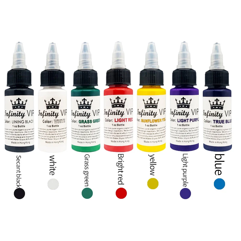 Полуперманентный пигмент для татуировок Crown чистый растительный маленького