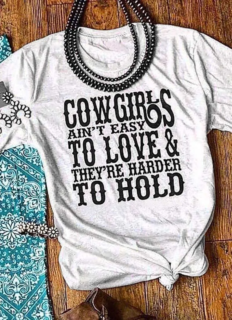 Cowgirls не просто любить их труднее держать напечатанные Новое поступление Женская
