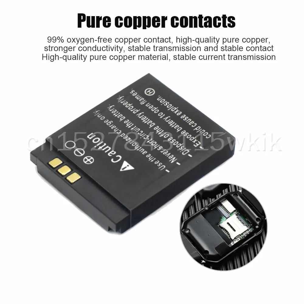 1-4PCS LQ-S1 3.7V 380mAh Rechargeable Lithium Polymer Battery For Smart Watch AB-S1 DJ-09 DZ09 GJD HKS-S1 FYM-M9 SCX-M9 W8 LQS1 |