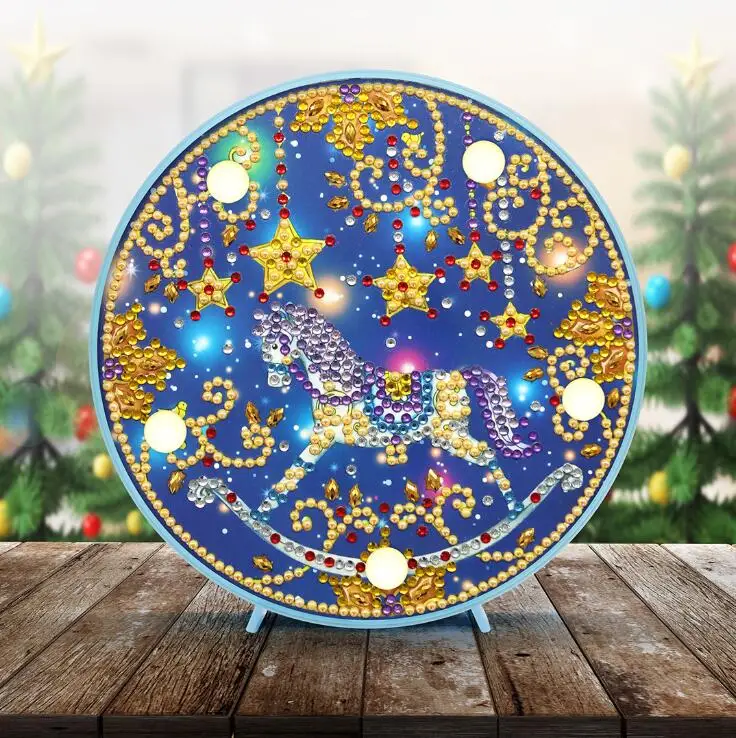 Новая лампа DIY светодиодный ночник с алмазной росписью рождественское животное Пингвин вышивка крестиком специальная форма свадебное украшение