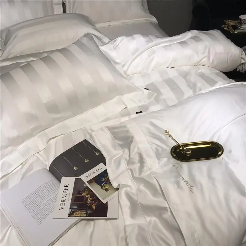 Комплект постельного белья из египетского хлопка роскошный комплект кровати в