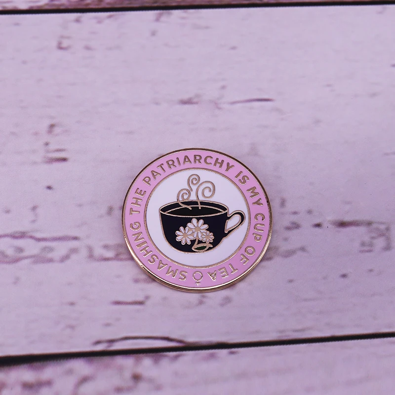 Феминистская чайная чашка забавная Коллекция с изображением девушек|Броши| |