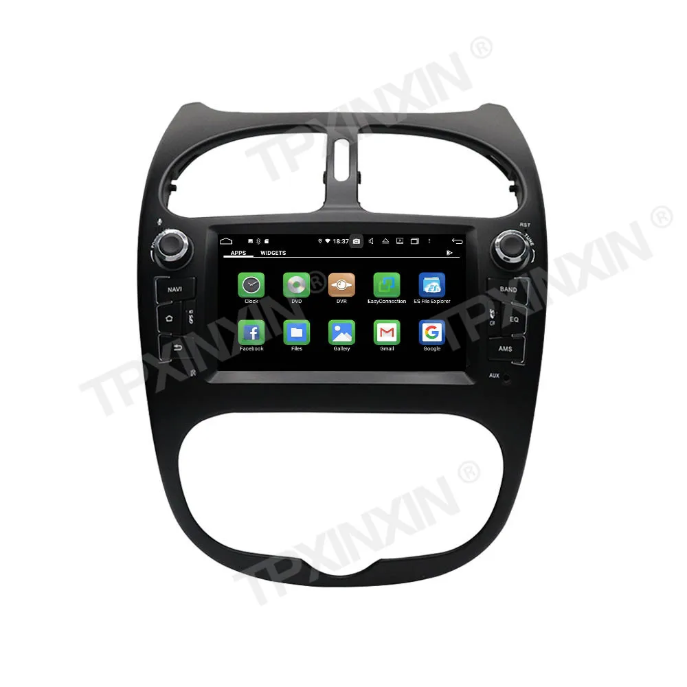 Автомагнитола 4 + 128G для Peugeot 206 2000 2016 Android стереомагнитола рекордер мультимедийный