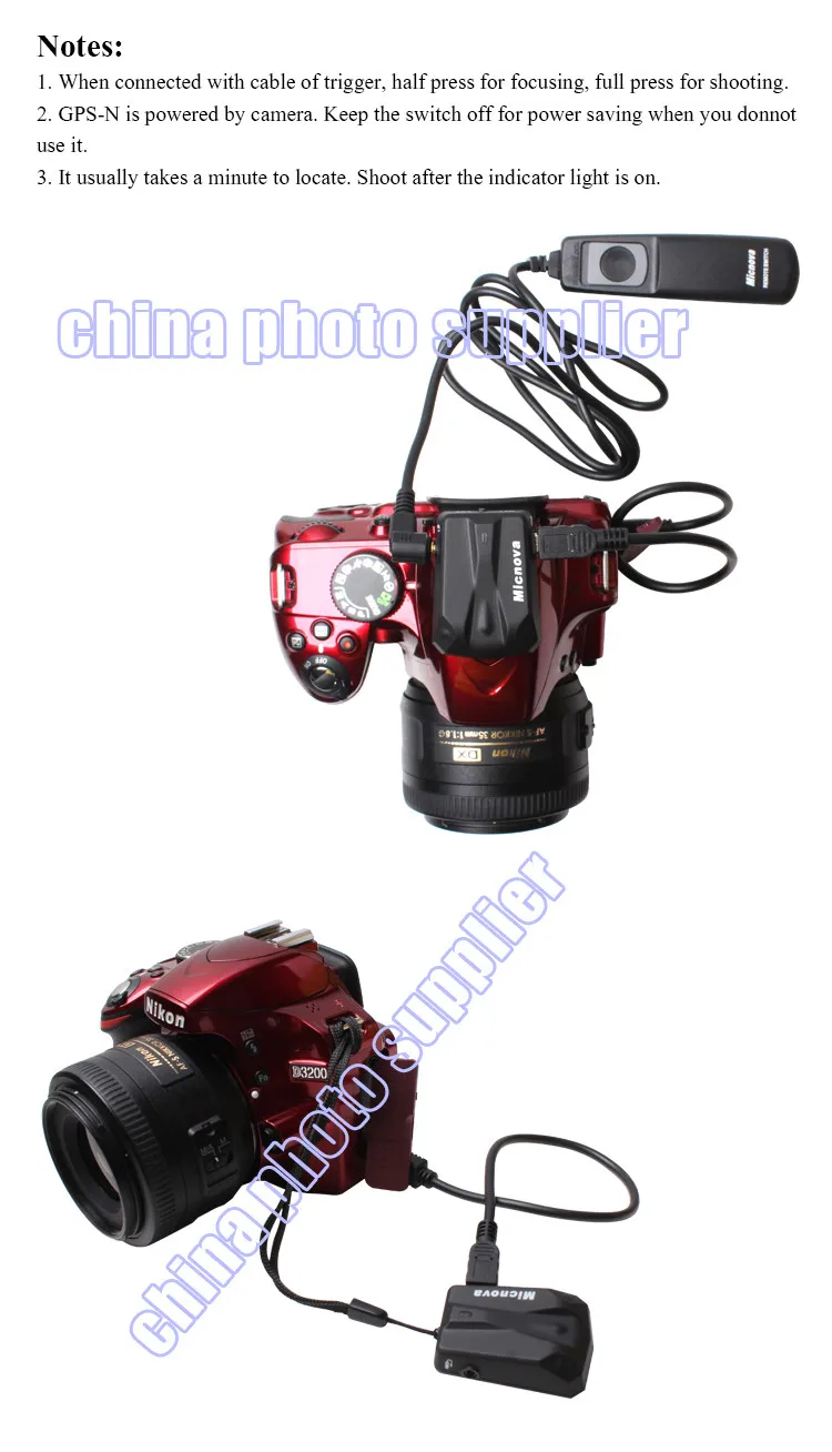 Micnova gps-N Pro камера gps трекер приемник навигация для Nikon D800 D3200 D90 D7100 D5200 D4 D600 D5100 D7000 D300 D300S