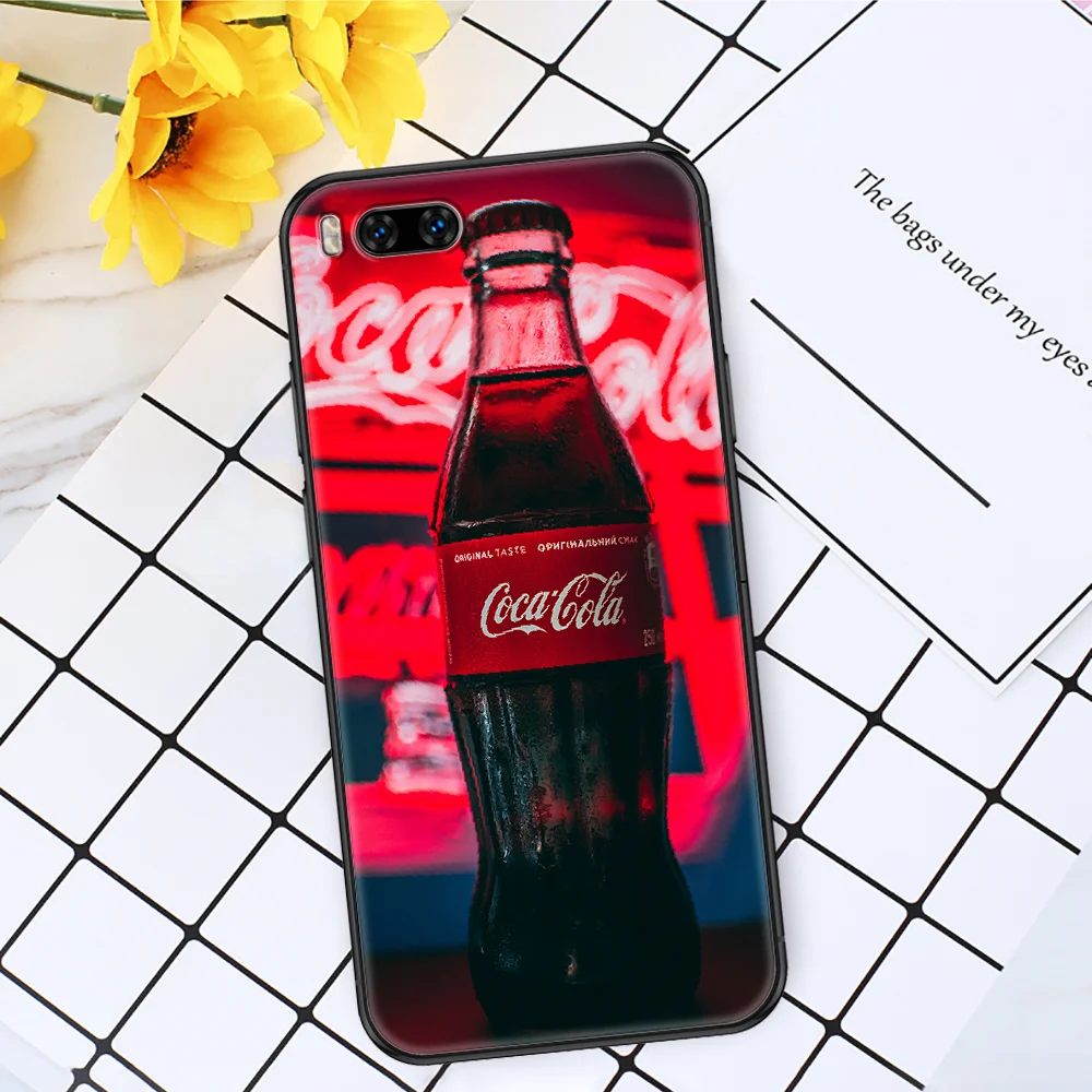 

Cola Soda Cocas coke Phone case For Xiaomi Mi Max Note 3 A2 A3 8 9 9T 10 Lite Pro Ultra black pretty prime silicone cover luxury