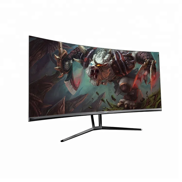 

Изогнутый игровой компьютерный монитор 35 дюймов 2560*1080 2K 200 Гц, светодиодный дисплей 12 В