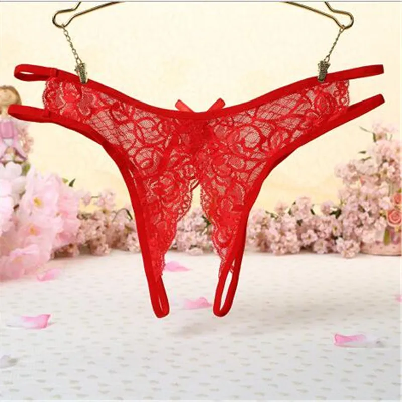 Женское сексуальное нижнее белье Эротические трусики с открытой промежностью
