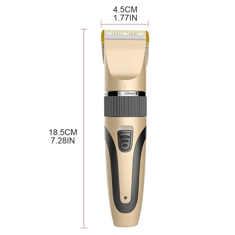 Перезаряжаемая машинка для стрижки волос и триммер мужчин-профессиональный