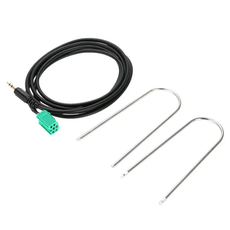 Car Aux Stereo Audio Line Input Adapter Cable 3.5mm For IPhone IPod MP3 Ford Focus Mk2 Bmw E60 Peugeot 407 | Автомобили и