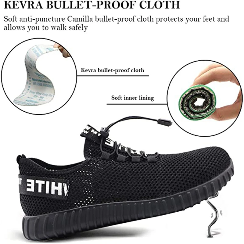 Мужская Рабочая защитная обувь стальной носок рабочая проколостойкая Уличная