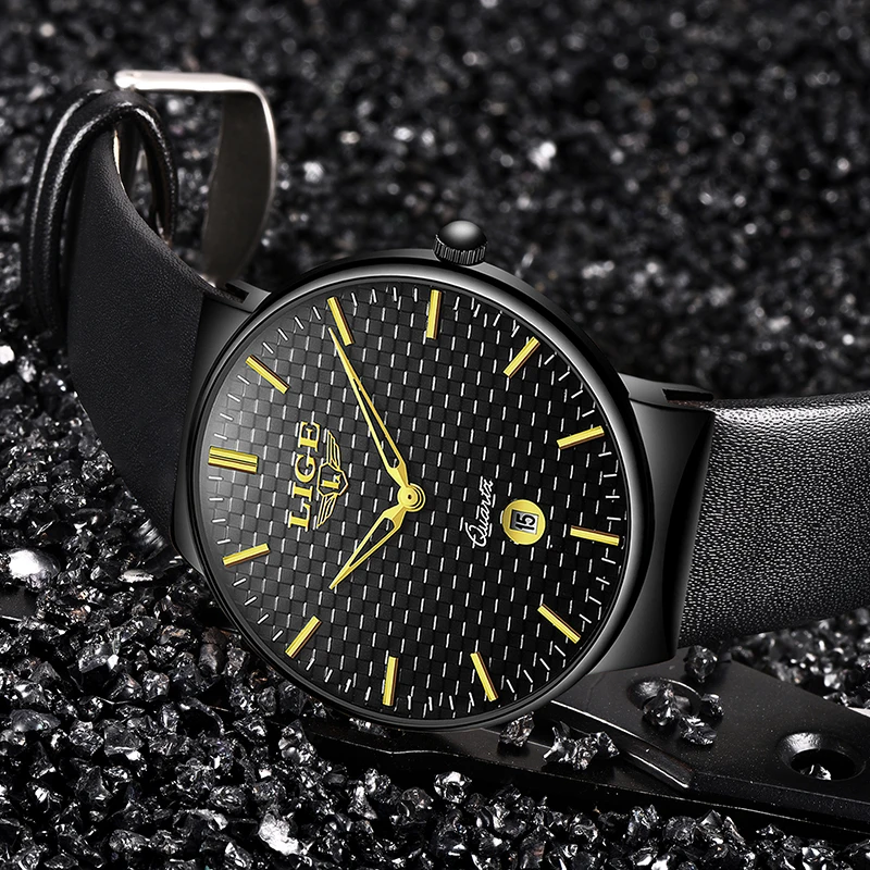 Мужские часы Топ люксовый бренд мужские модные деловые Часы повседневные