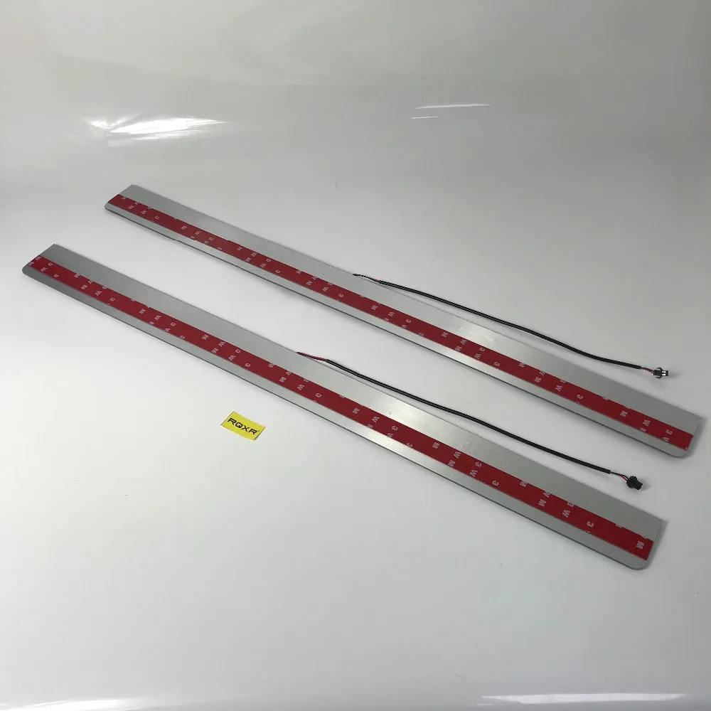 

Infrared sensor control led door sill plate strip welcome light threshold guard protectors for Chevrolet Camaro SS