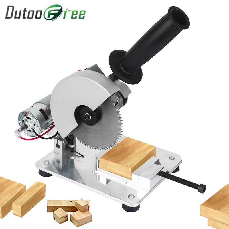 Dutoofree DIY сверлильный микро-режущий станок, небольшой стол из алюминиевого сплава, электрическая пила для резки алюминия, станок из нержавеющей стали