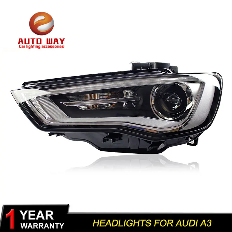 

2Pcs LED Headlights Case For Audi A3 Headlight 2014-2017 led car lights ALL LED Audi A3 Headlights LED Daytime Running Light