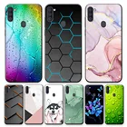 Чехол для Samsung Galaxy M11 6,4 дюйма, Черный Защитный чехол из ТПУ для Samsung M11, мягкий силиконовый чехол для телефона Samsung M11, m11, Coque