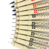 11pcs pigment liner pigma micron ink marker pen 0 05 0 1 0 2 0 3 0 4 0 5 0 6 0 8 different tip black fineliner sketching pens