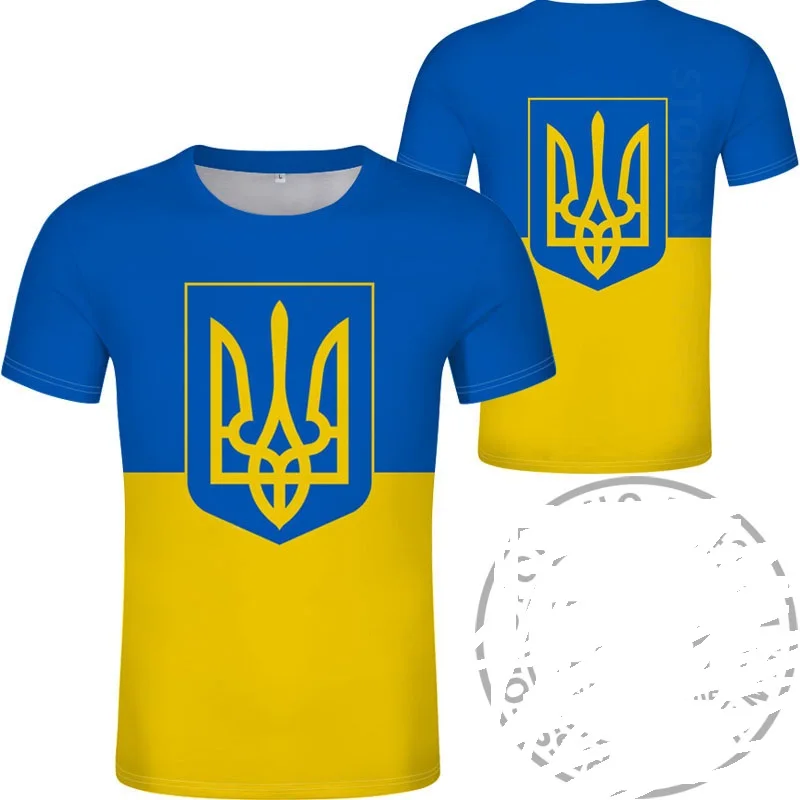

Украинская футболка с номером имени, Украинская футболка, 3D одежда, принт «сделай сам», бесплатно, изготовление на заказ, не выцветает, не тр...