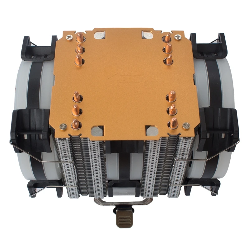 

LANSHUO 6 Heat Pipe CPU Radiator Ultra Quiet I5 Desktop CPU Fan 1366Amd1150 (4-Wire 3 Fan Aurora Lamp)