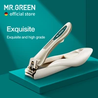 mr green nail clippers anti splash nail cutter detachable design fingernail scissor stainless steel abs resin manicure tools