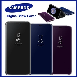 original samsung mirror smart view flip case for galaxy s10s10s9s8 plusnote9note8 phone led cover s view cases free global shipping