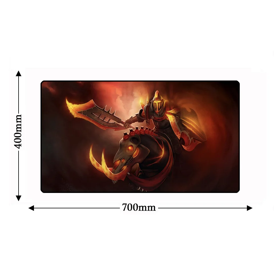 Игровой коврик для мыши DOTA 2 700*400 мм XL большой с закругленными краями резиновый