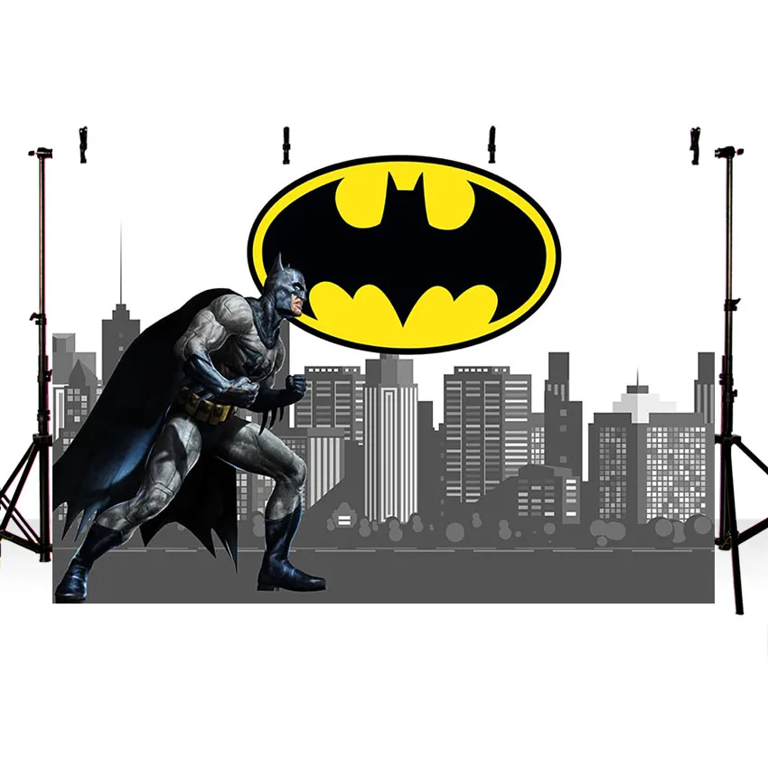 Comics Superhero Avengers Iron Man Photography Backdrop children show Birthday Photo customized Banner Prop Studio Backdrop