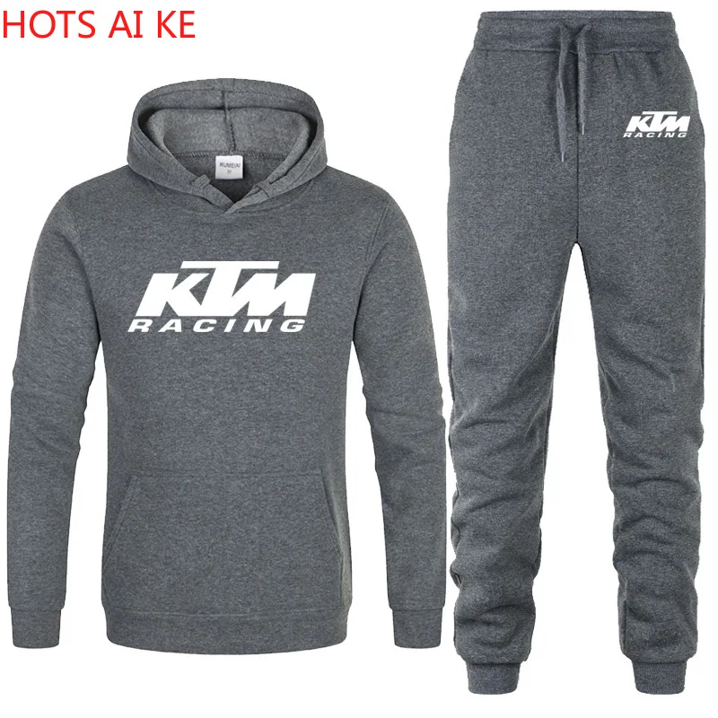 

Autumn Winter Fashion Casual Men Sweat Suit Long Sleeve Hoodie + Pants Two Piece