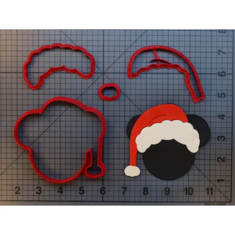 Рождественский снеговик пряник Санта шляпа мышь персонаж помадка печенья резак