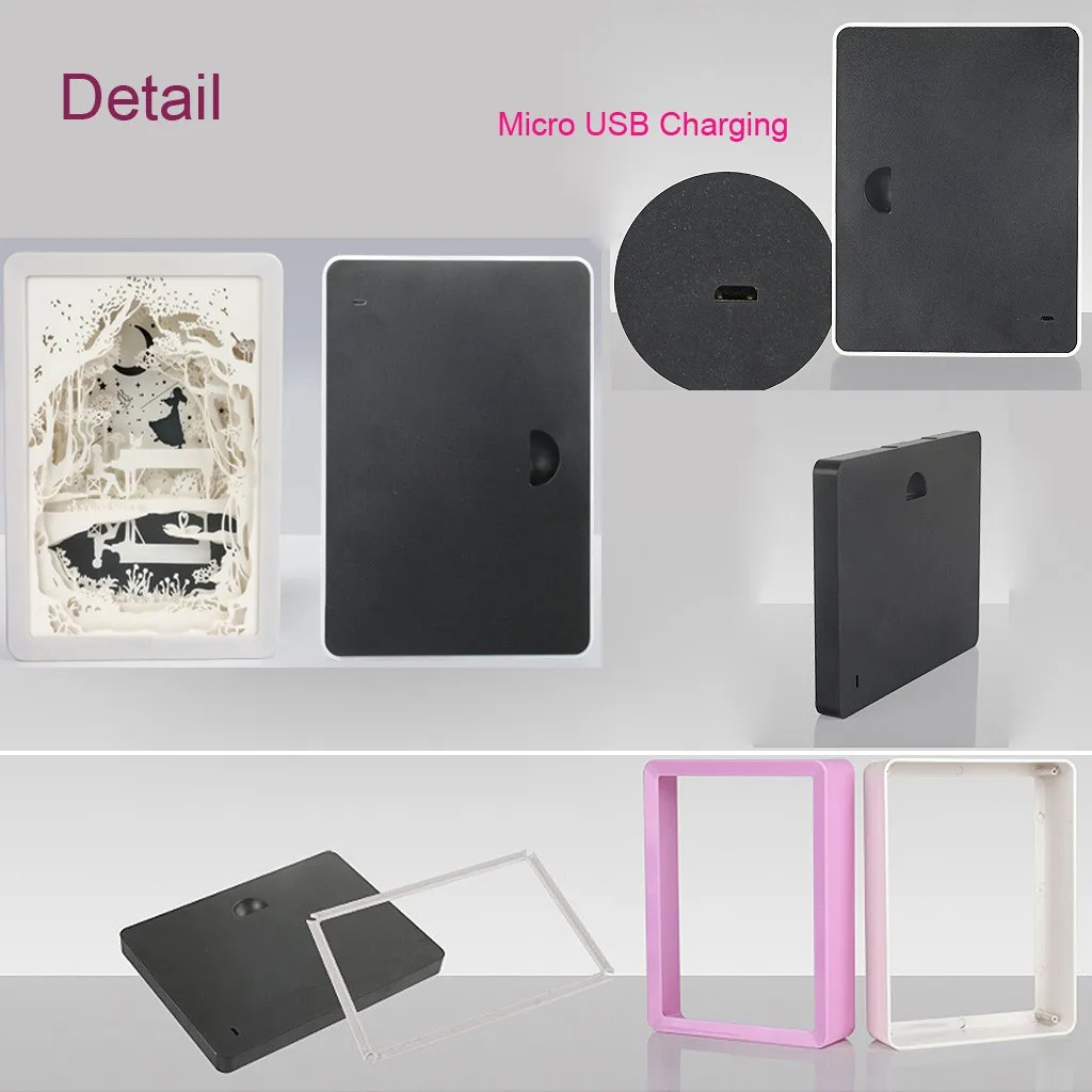 Лампа для скульптур из фотобумаги пар креативный ночник сделай сам с питанием от