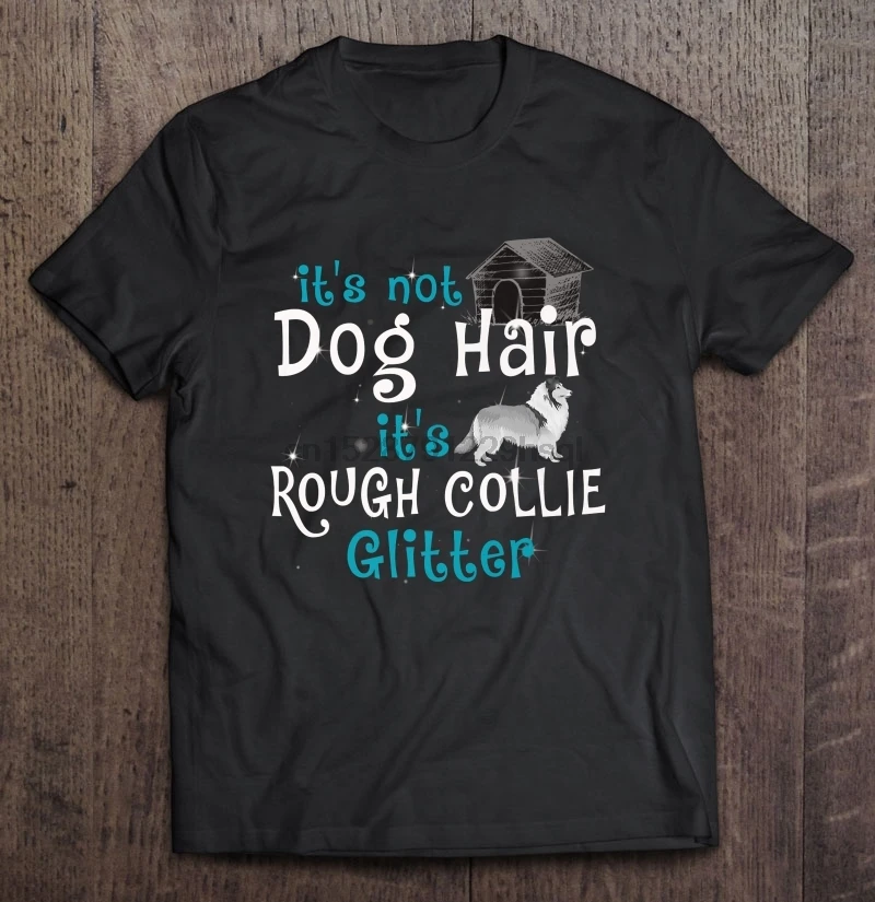 Хлопковые футболки с принтом Best It Not Dog Hair грубого цвета блестящие повседневные
