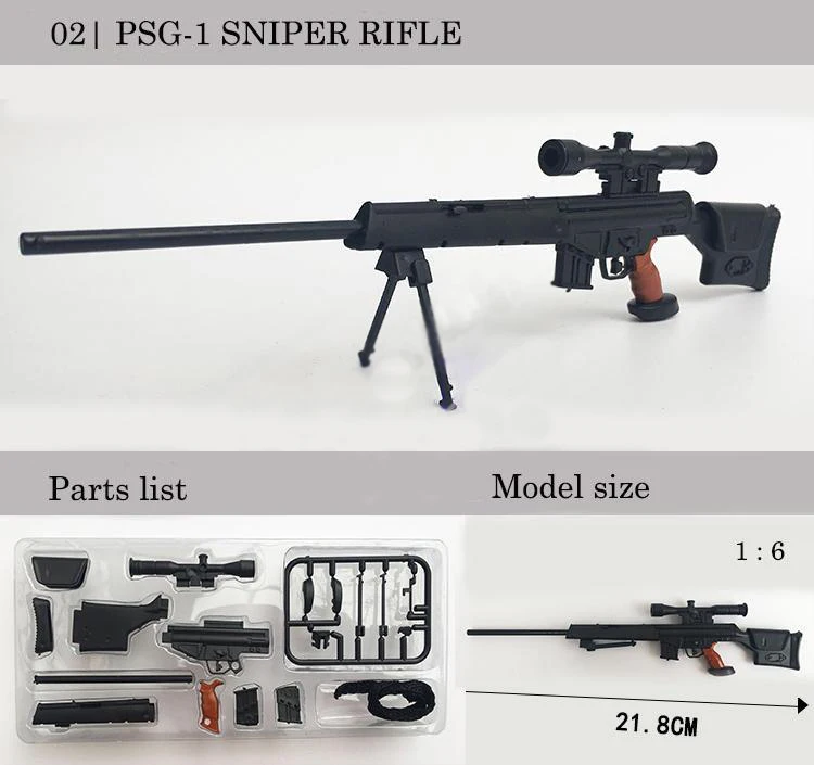 1:6 пушка в сборе модель снайперская винтовка 5 видов стилей SVD PSG 1 MK14 DSR TAC 50 оружие