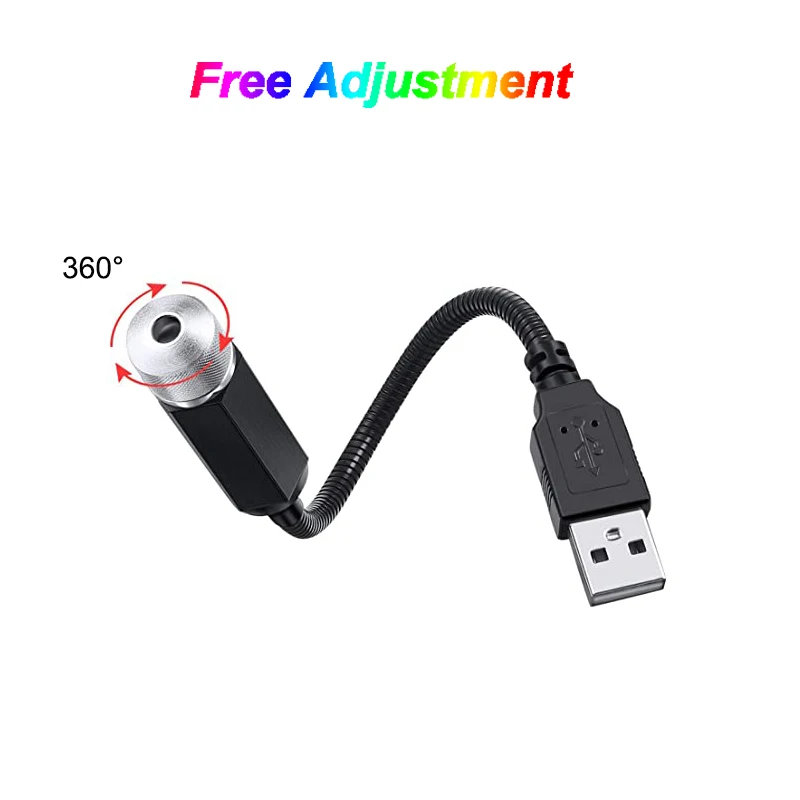 Красный и зеленый лазерный USB проектор 2 шт. ночсветильник декоративный Звездный