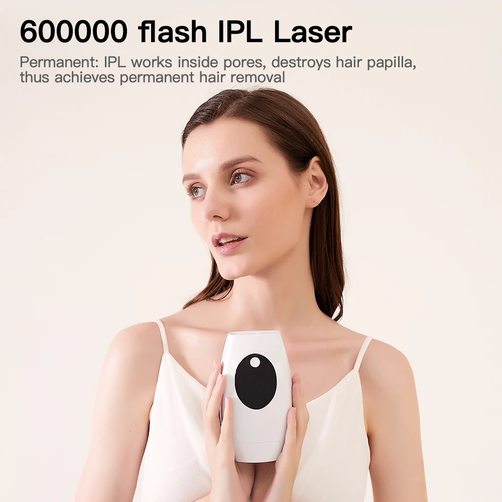 Фотоэпилятор IPL лазерная эпиляция для перманентного удаления волос 600000 вспышек