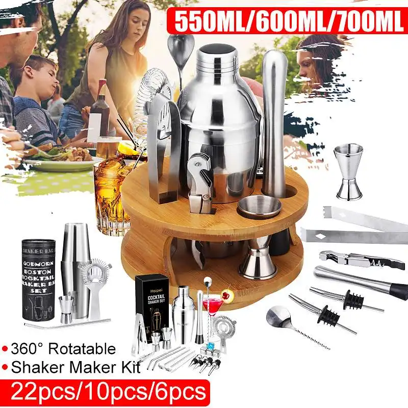 Шейкер для коктейлей и баров Mojito миксер из нержавеющей стали посуда бара