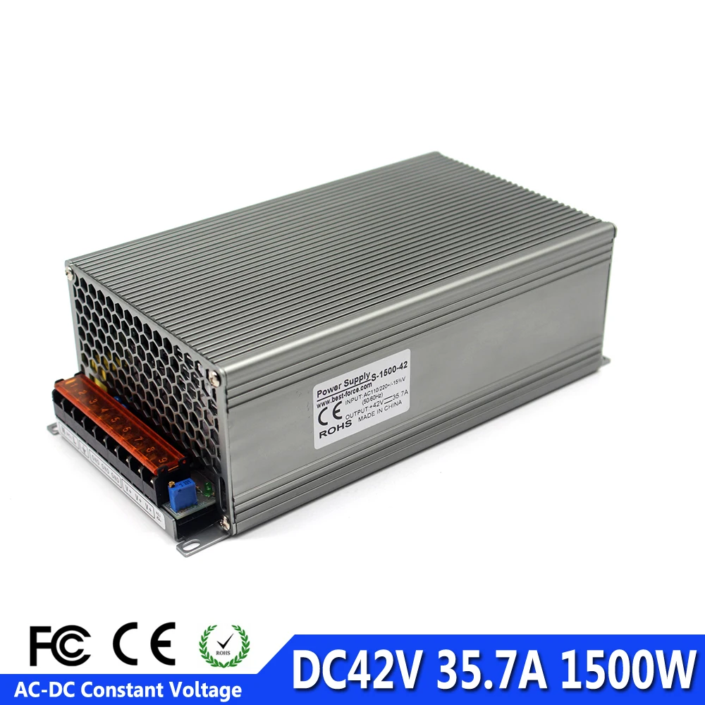 Фото Импульсный источник питания DC42V 1500W AC-DC 42V адаптер DC драйвер для Светодиодный Импульсный источник питания DC42V 1500W AC-DC 42V адаптер DC драйвер для Светодиодный