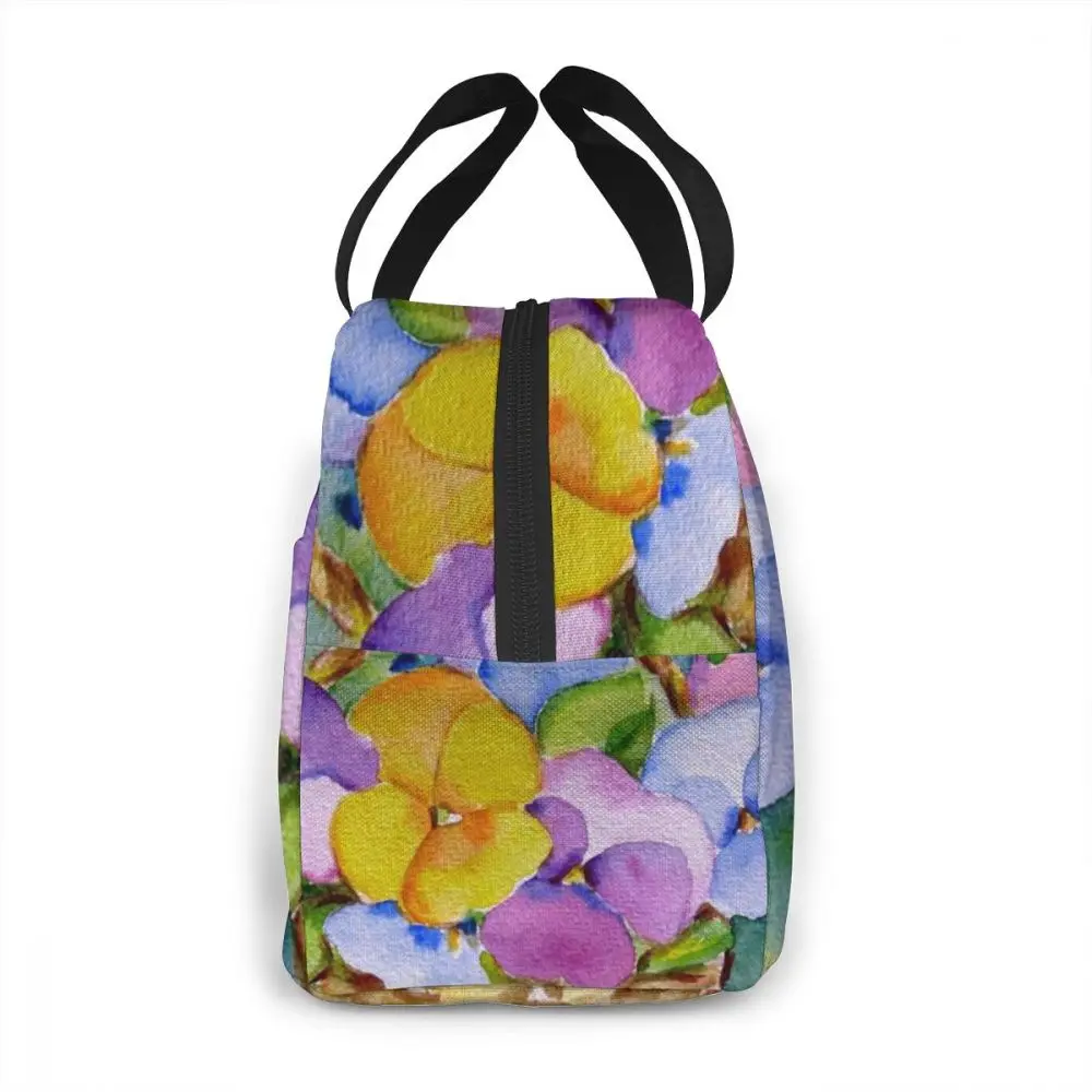 Бесшумные изоляционные холодные тюки Термосумка для ланча сумка-тоут цветочный