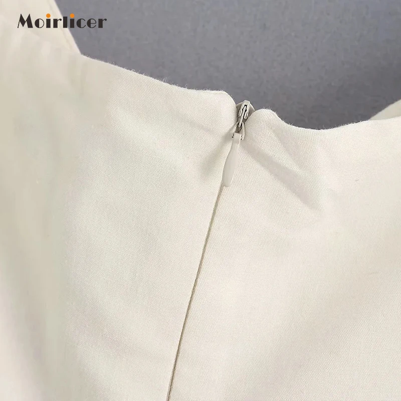 Новинка Лето 2020 Брендовое летнее платье-трапеция с пышными рукавами короткое