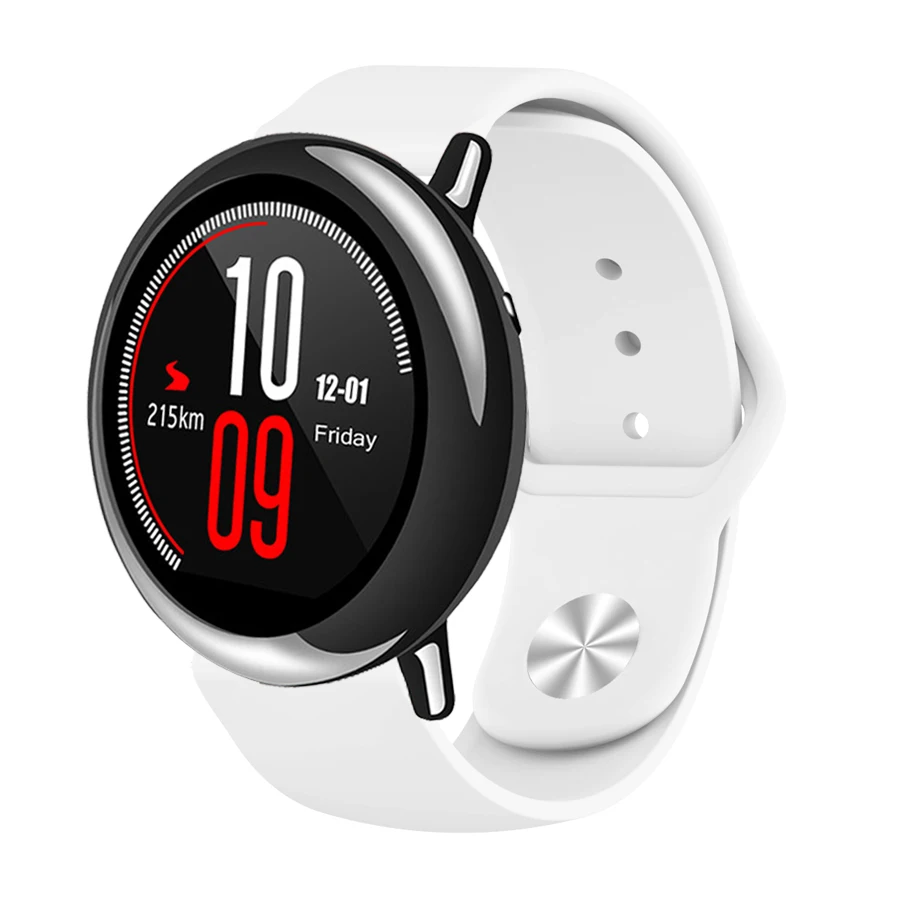 Подходит для Xiaomi Huami Amazfit Pace часы замена многоцветный Браслет ремешок 22 мм мягкий силиконовый ремень для часов Ремешок