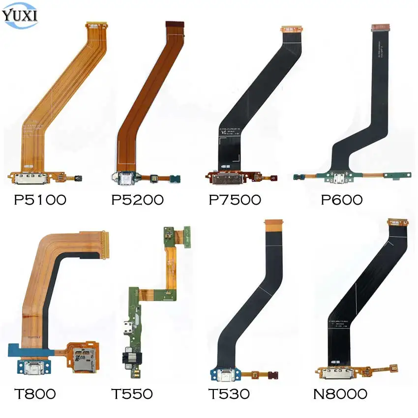 USB зарядное устройство для Samsung Galaxy Tab 2 3 P5100 P5110 P5200 P5210 P7500 P600 N8000 T530 T550 T800 порт