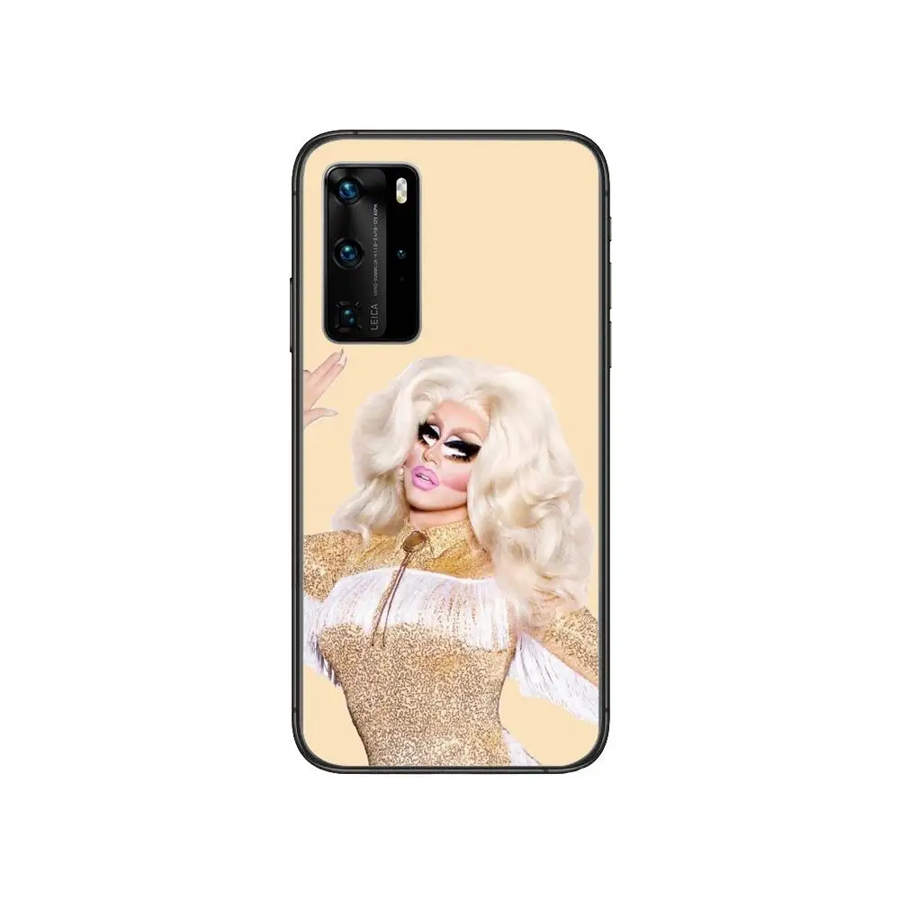 

trixie mattel Phone Case For Huawei P 40 30 20 10 9 8 Lite E Pro Plus Black Etui Coque Painting Hoesjes comic fas