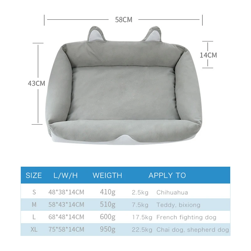 

Pet Dog Bed Mats Cat House Non-slip Bottom Kennel Soft Sofa For Small Medium Large Dogs Cats Puppy Cushion Warm Beds Pet Product
