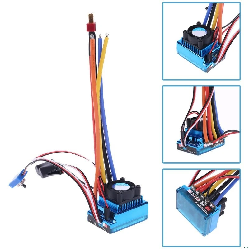 120A водонепроницаемый Сенсорный бесколлекторный контроллер скорости ESC для RC Car