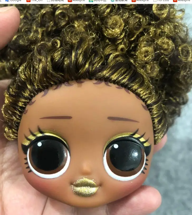 Модные куклы Sister Big Doll головки для кукол DIY игрушечные с зелеными волосами Детские