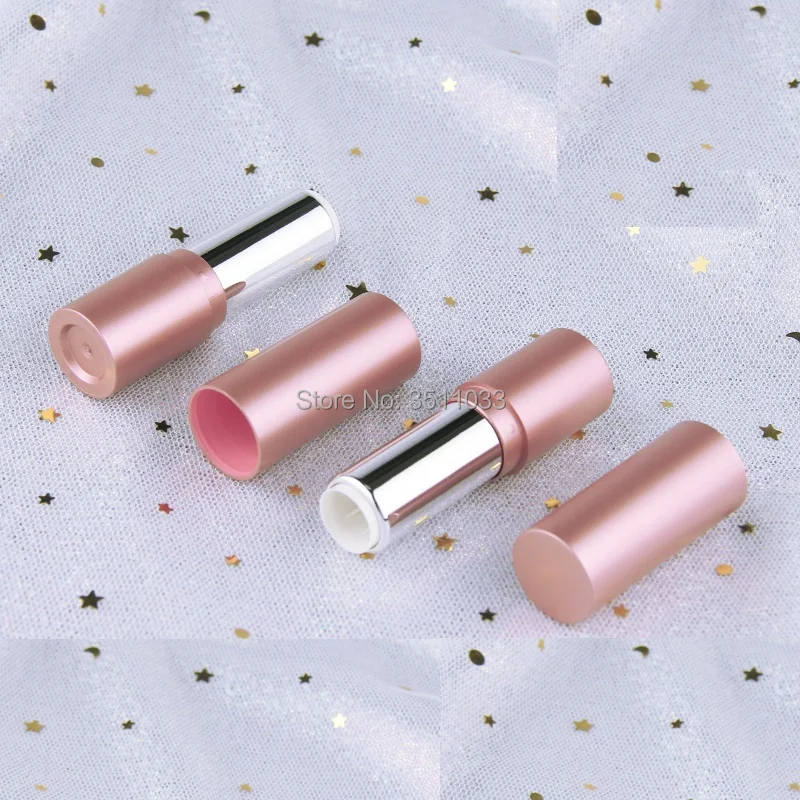 Пустой контейнер для бальзама губ 12 1 мм матовая розовая Золотая помада тюбик
