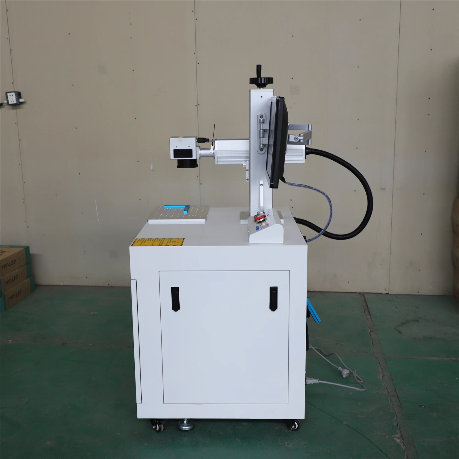 Raycus 20 Вт 30 50 волоконно-лазерная маркировочная машина 2 красный светильник с