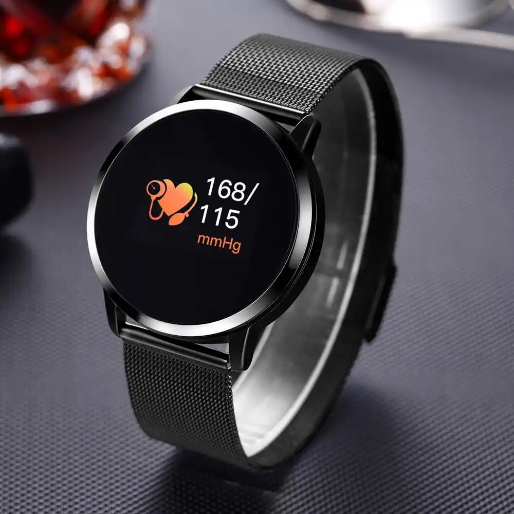 2019 Новинка Q8 плюс розовое золото смарт часы Мода электроника для мужчин и женщин