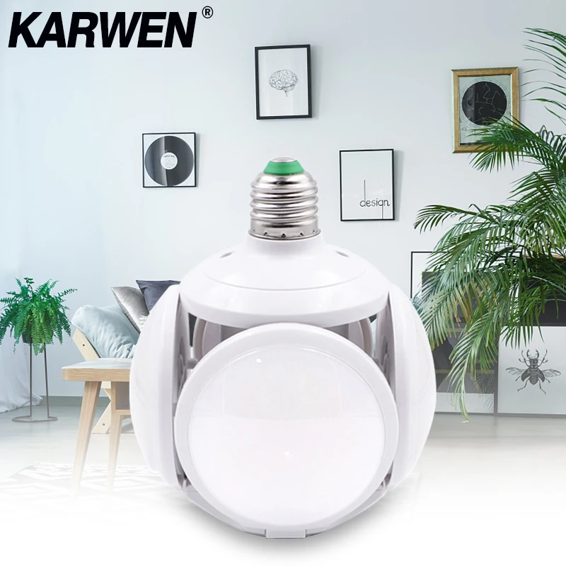 

KARWEN Складная светодиодная лампа E27 40 Вт холодный белый