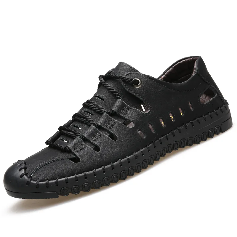 

Мужские сандалии на плоской подошве, Повседневные Легкие дышащие Нескользящие босоножки, удобная Уличная обувь, лето 2021